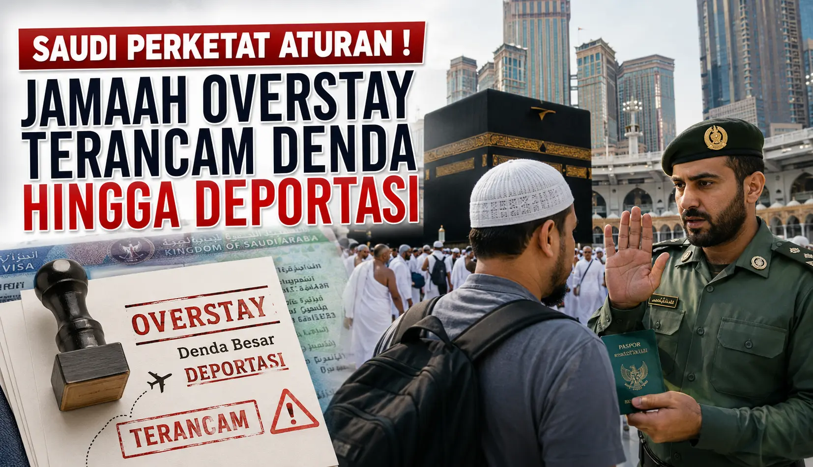 Saudi Perketat Aturan ! Jamaah Overstay Terancam Denda hingga Deportasi