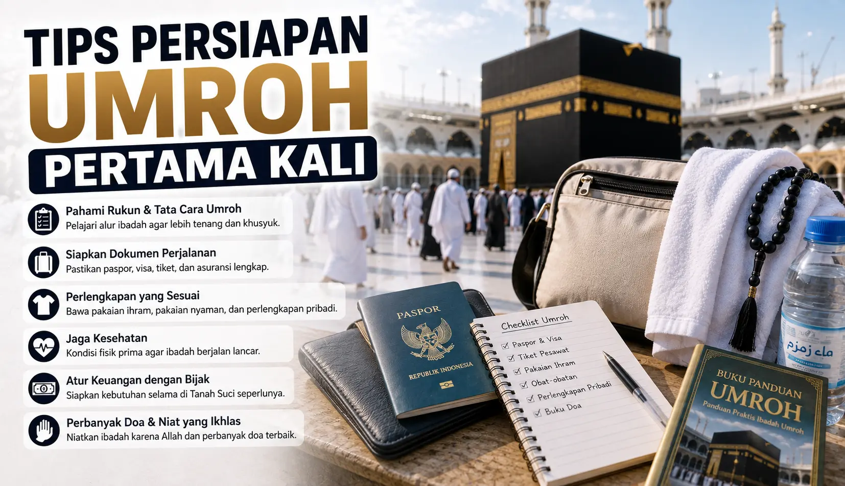 Panduan Lengkap Persiapan Umroh Pertama Kali: Raih Panggilan Hati ke Tanah Suci
